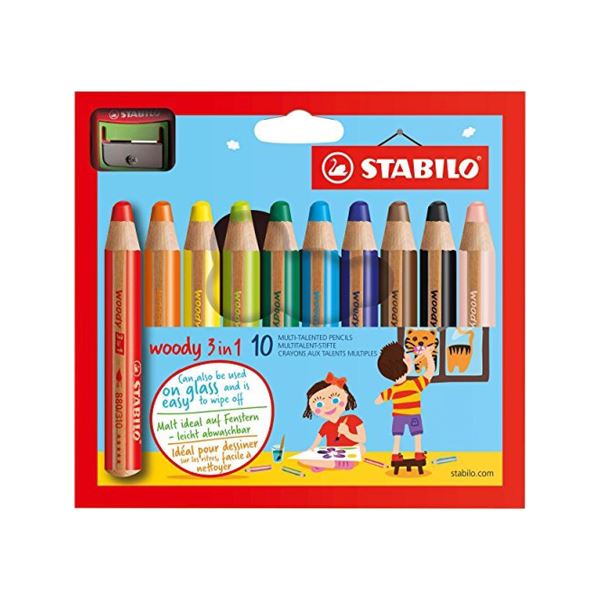 مجموعة من قلم رصاص اللون STABILO WOODY 3 في 1 10 ألوان POINT.jpg