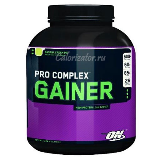 Pro Complex Gainer ar optimālu uzturu