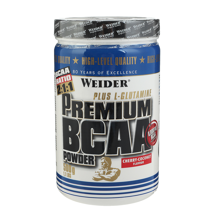 BCAA Weider Premium BCAA مسحوق الكرز ، جوز الهند