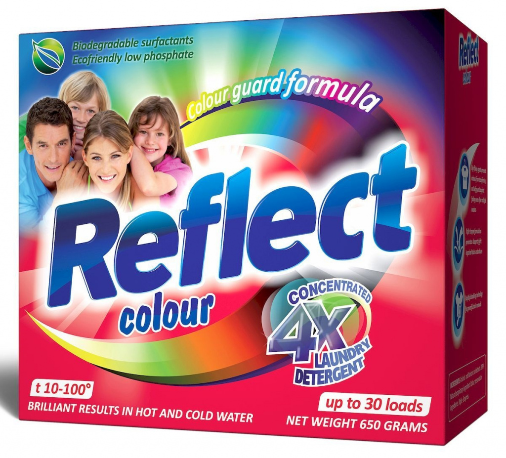 Tvättpulver Reflekterande Färg