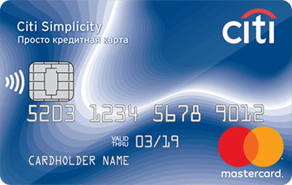 Jen kreditní karta - City Bank