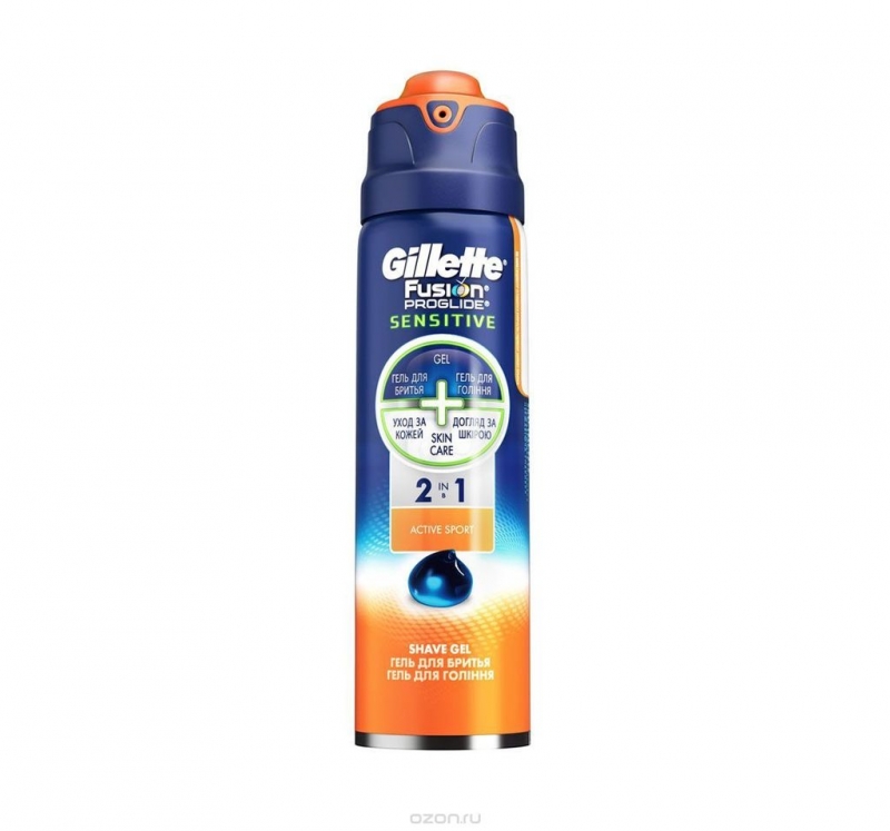 Gillette Fusion ProGlide skūšanās želeja 2-in-1 Active Sport.jpg