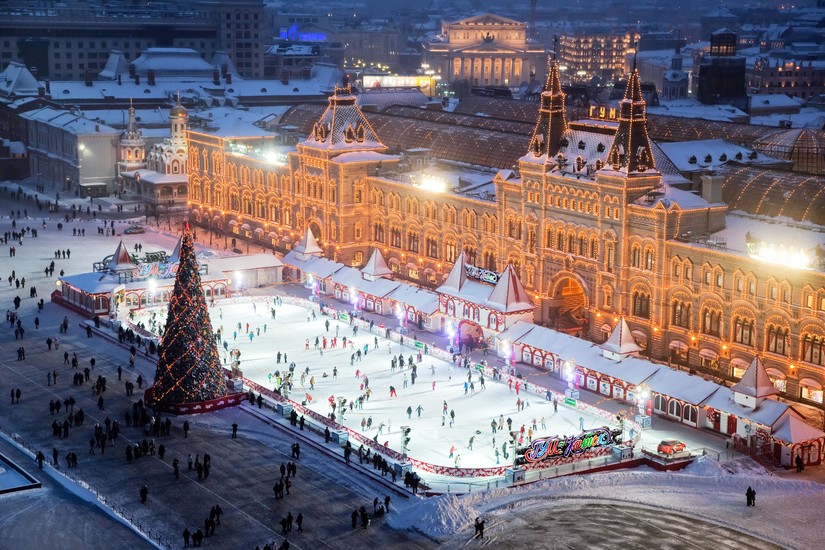 Pista de patinatge GUM a la plaça Roja de Moscow.jpg