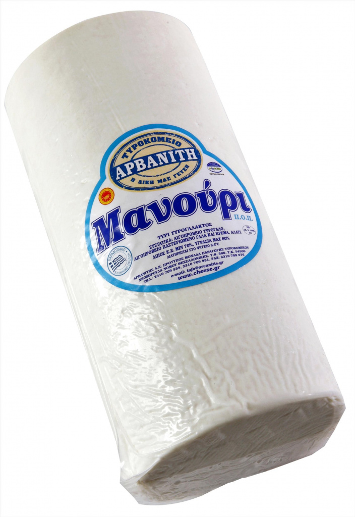المذاق اليوناني الجبن مانوري PDO 170G فراغ