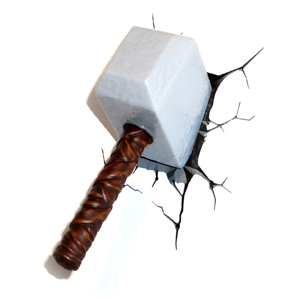 3D lampa Hammer av Thor