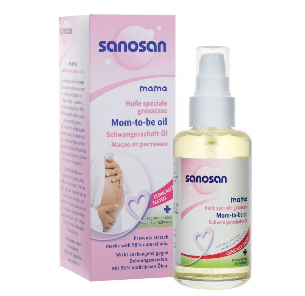 Sanosan Oil för sträckmärken under graviditeten