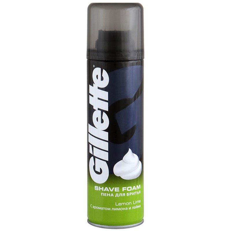 Espuma de afeitar clásica Gillette con aroma a limón y lima