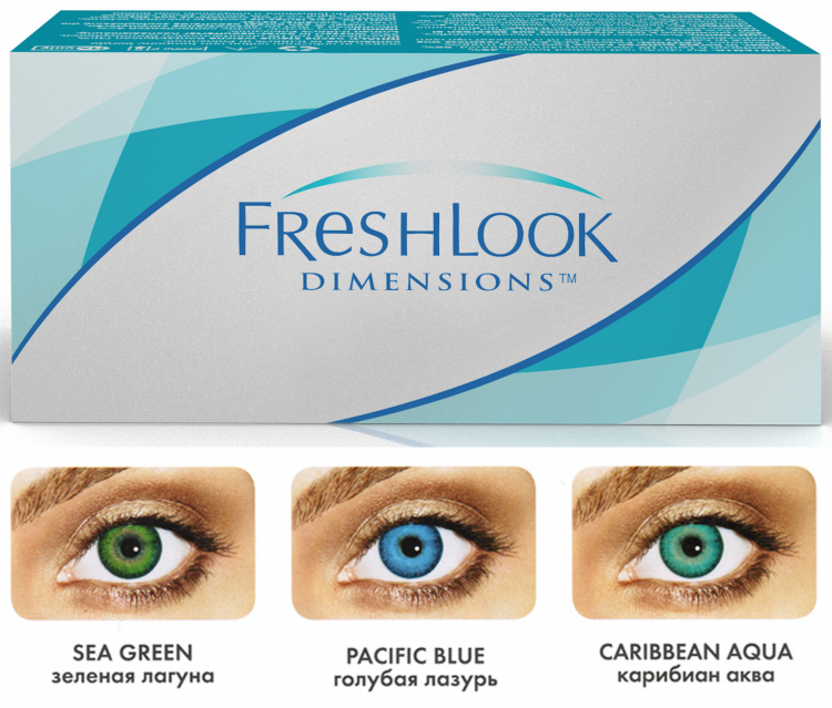 FreshLook izmēri Alcon