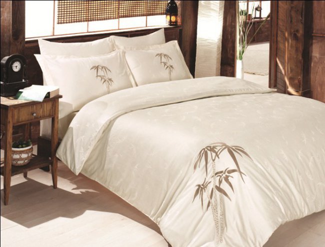 roba de llit de bambú
