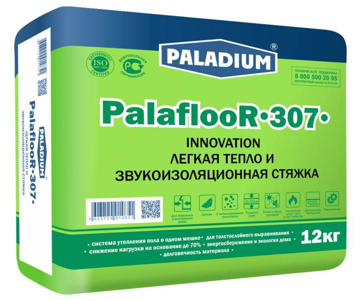 Grīdas savienojuma siltumizolējošais Paladium Palafloor-307, 12 kg