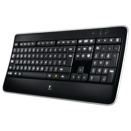 Tastatura luminată fără fir Logitech K800 Black USB