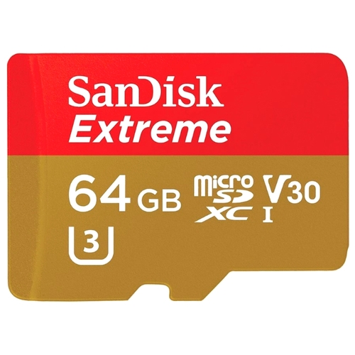 SanDisk Extreme MicroSDXC klass 10 UHS klass 3 V30 90MB / s