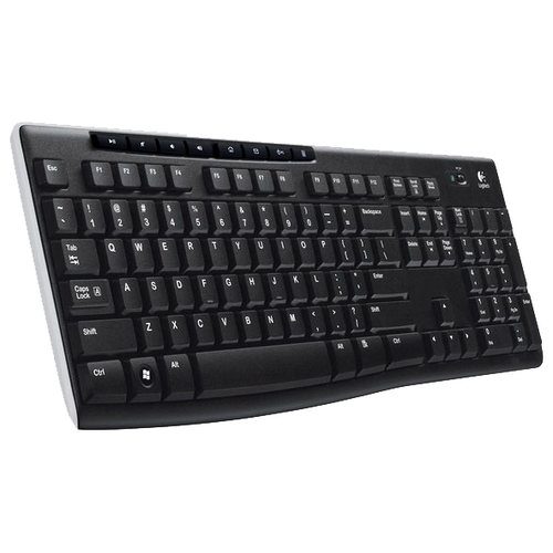 Logitech Wireless Keyboard K270 Svart USB